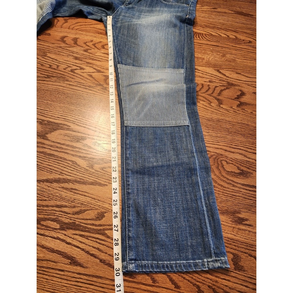 Pilcro and The Letterpress Jeans Womens Size 31 Anthropologie Hyphen Knee Patch - Picture 13 of 15